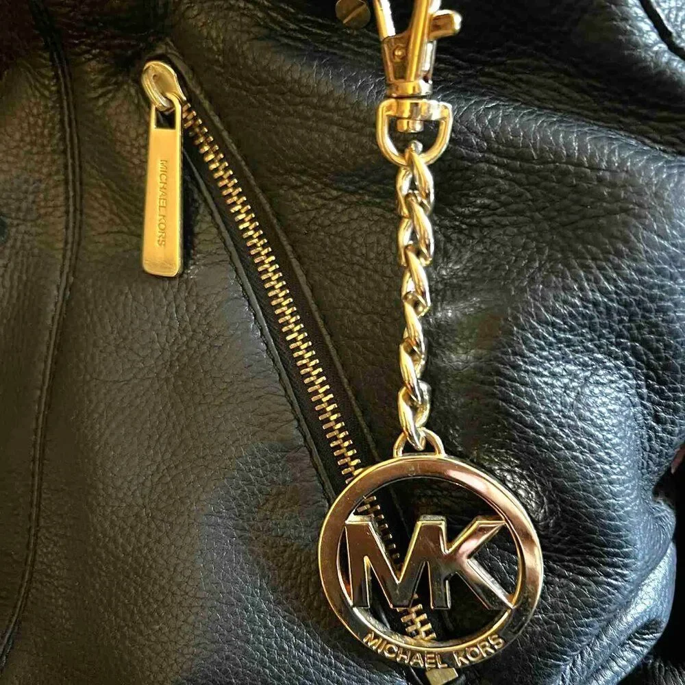 Michael Kors Portland Black Leather Satchel - Picture 16 of 16